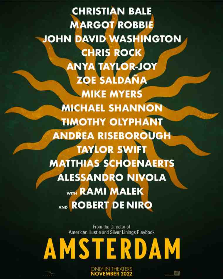 AMSTERDAM Film Posteri